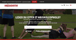 Desktop Screenshot of hojskolerne.dk